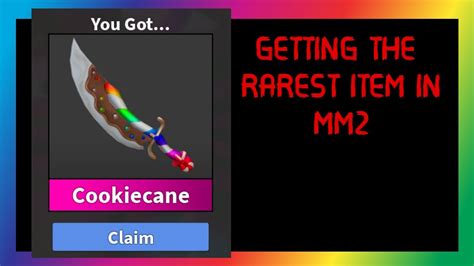 claiming  chroma cookie blade  rarest mm item   game youtube