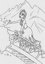 Gheata Colorat Regatul Elsa Planse Creaza Puterile sketch template