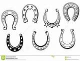 Horseshoe Horse Lucky Clipart Horseshoes Drawing Tattoo Shoe Outline Realistic Clip Vector Small Drawings Tattoos Charm Creativemarket Background Steel Stock sketch template