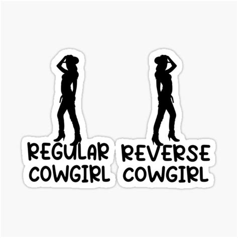 reverse cowgirl regular cowgirl reverse cowgirl sticker by aliaz