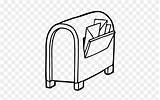 Mailbox Clipart Coloring Pages sketch template