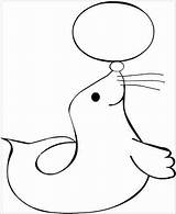 Seal Coloring Preschool Pages Printable Monk Kids Animal Circus Cute Drawing Colouring Getdrawings Crafts Kindergarten sketch template