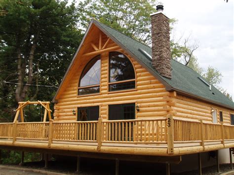 small log cabins wrap  porch jhmrad