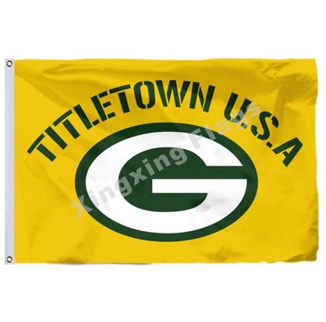 Green Bay Packers Titletown Usa Flag 3x5ft Polyester Nfl1