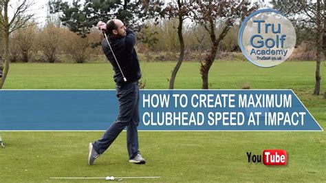 create maximum club head speed at impact youtube