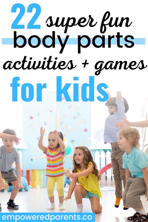 body parts activities  preschoolers empowered parents