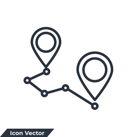 gps tracking icon logo vector illustration tracking symbol template