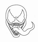 Venom Cara Spiderman Spider Mad sketch template