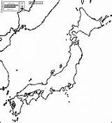 Japan Map Maps Blank Outline Coasts Limits Japon Carte Asia sketch template