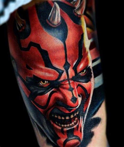 50 darth maul tattoo designs for men star wars ink ideas