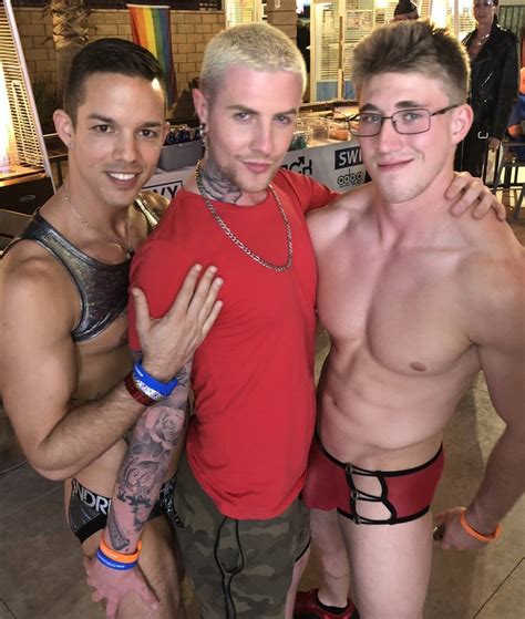 gay porn stars sucking and fucking each other among porn fans at porn disco 2019 in palm springs