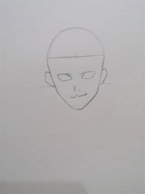 draw front facing human head pencil paint  art