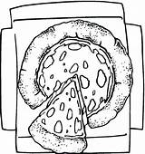 Pizza Coloring Pages Printable Print Toppings Cheese Colouring Getcolorings Choose Board sketch template