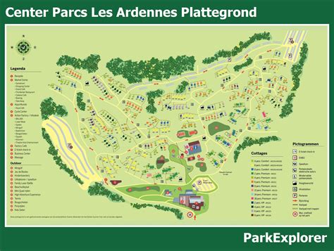plattegrond van center parcs les ardennes parkexplorer