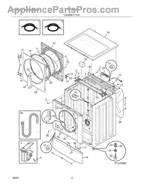 frigidaire affinity dryer parts diagram wiring diagram pictures