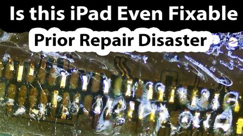 ipad  charging port repair disaster  youtube