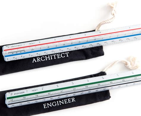 architectural scale ruler imperial  engineer scale ruler set
