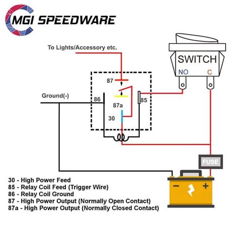 wiring diagram relay fan