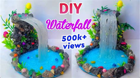 Diy Hot Glue Waterfall How To Make Hot Glue Waterfall With Rock Best
