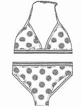 Bikini Colouring Pages Girls Colour Coloring Coloringpage Ca Dressup Check Category sketch template