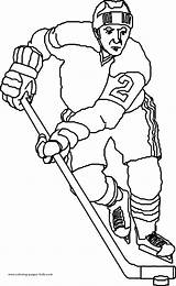 Coloring Pages Hockey Sports Color Printable Kids Sheets Ice Found Sheet sketch template