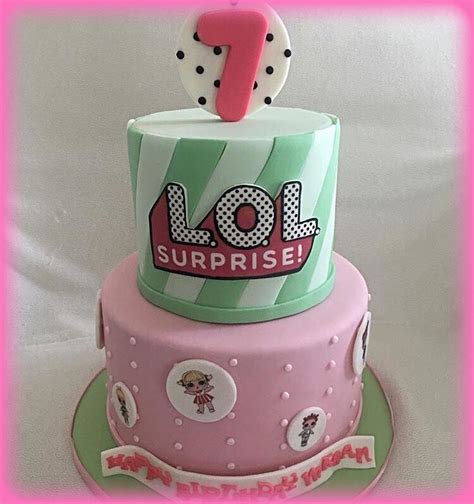lol surprise dolls  tier birthday cake lol surprise party ideas doll birthday cake