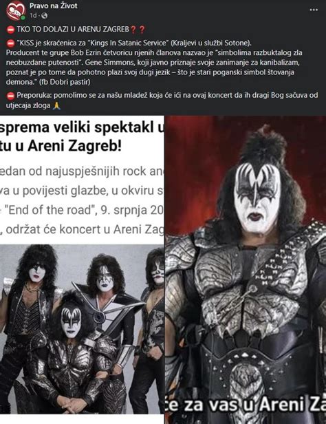 hrvatsko udruzenje se protivi koncertu benda kiss  zagrebu