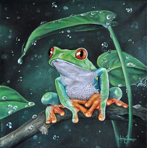 pin  finally mama  learning  art frog art animal