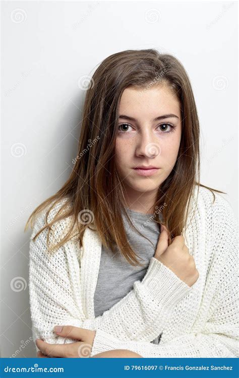 portrait   teenager    face stock image image