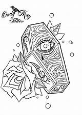 Coffin Coloring sketch template