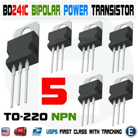 pcs bdc power transistor npn      bipolar epitaxial bd ebay