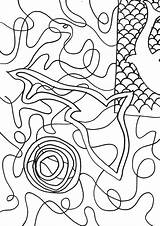 Matisse Colouring Inspired sketch template