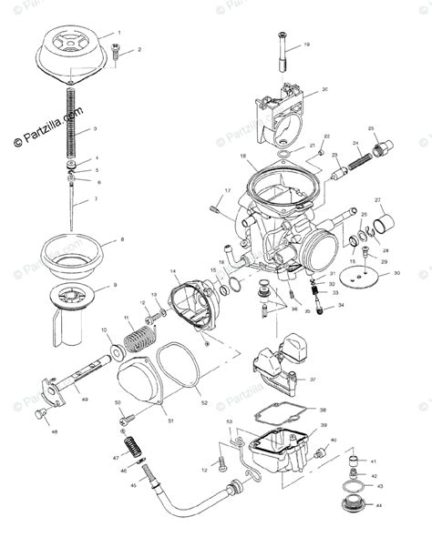 polaris atv  oem parts diagram  carburetor acheb partzillacom