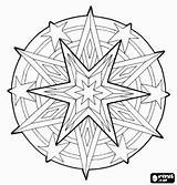 Coloring Pages Christmas Mandala Oncoloring sketch template
