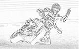 Motorcycle sketch template