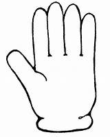 Handprint Coloring Pages sketch template