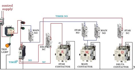 automatic star delta starter  timer wiring diagram saveinspire