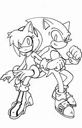 Sonic Amy Coloring Pages Kissing Lineart Color Printable Sonamy Print Getdrawings Deviantart Getcolorings Sketch Template Colorings sketch template