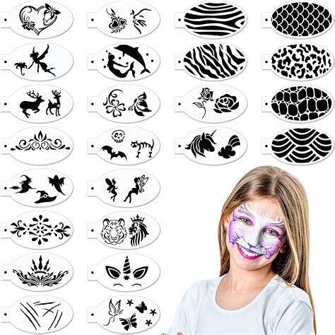 buy  pieces face paint stencils face body painting stencils tattoo