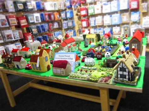 Wonderful Knitted Uk Village On Display Recently At Black Sheep Wools