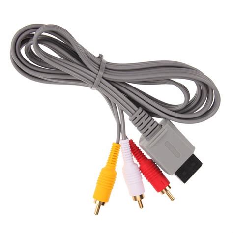 pcs audio video av composite  rca cable  wii  cables