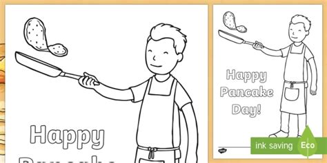 happy pancake day colouring page requests ks colouring