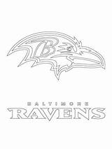 Baltimore Ravens Falcon Hawk Ausmalbilder Malvorlage sketch template