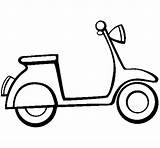 Vespa Coloring Pages Coloringcrew Scooter Drawing Da Disegno Easy Color Electric Vehicles Colored Di Kids Colorear Drawings Scooters Coloriage Line sketch template