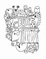 Coloring Pages Swear Word sketch template