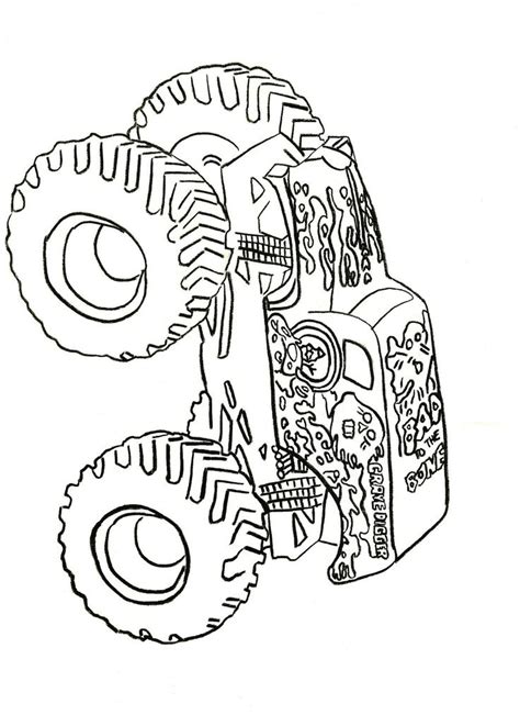 truck coloring book grave digger kids coloring pages coloring books