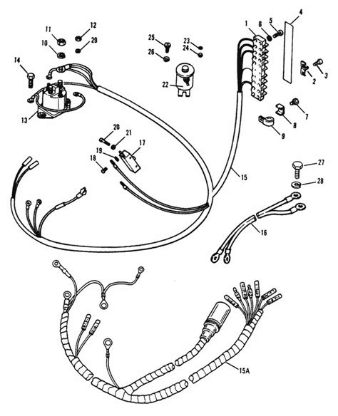 engine diagram electrical components mercury outboard mercury marine