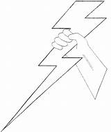 Lightning Bolt Pages Coloring Printable Lighting Hand Drawn Drawing Holding Easy Cliparts Clip Colouring Lightening Clipart Drawings Logo Library Attribution sketch template