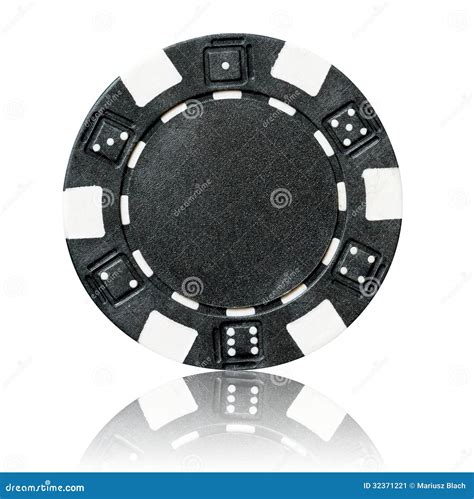 black poker chip stock image image