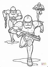 Wars Star Coloring Clone Pages Troopers Troops sketch template